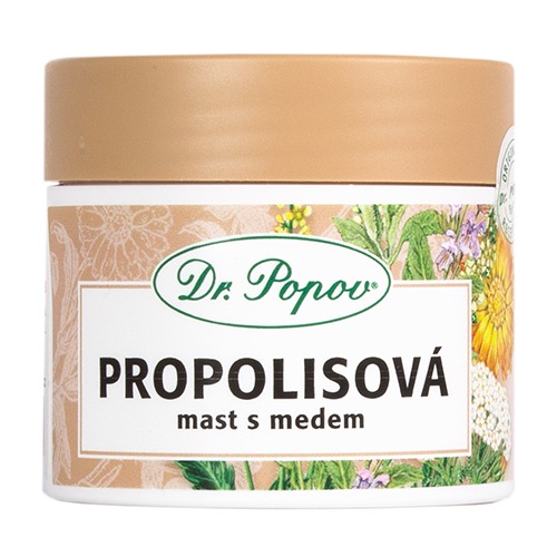 Propolisová mast s medem, 50 ml Dr. Popov